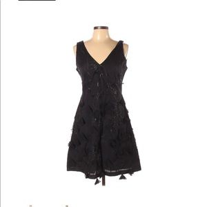 COPY - Forest lily black cocktail mini dress